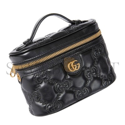 GUCCI GG MATELASSÉ TOP HANDLE MINI BAG 723770UM8IG1000 (16*10.5*5cm)